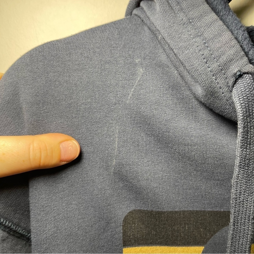 Outdoor Research Men’s Blue Logo Graphic Hoodie Size M – Organic Cotton Blend - Picture 6 of 9